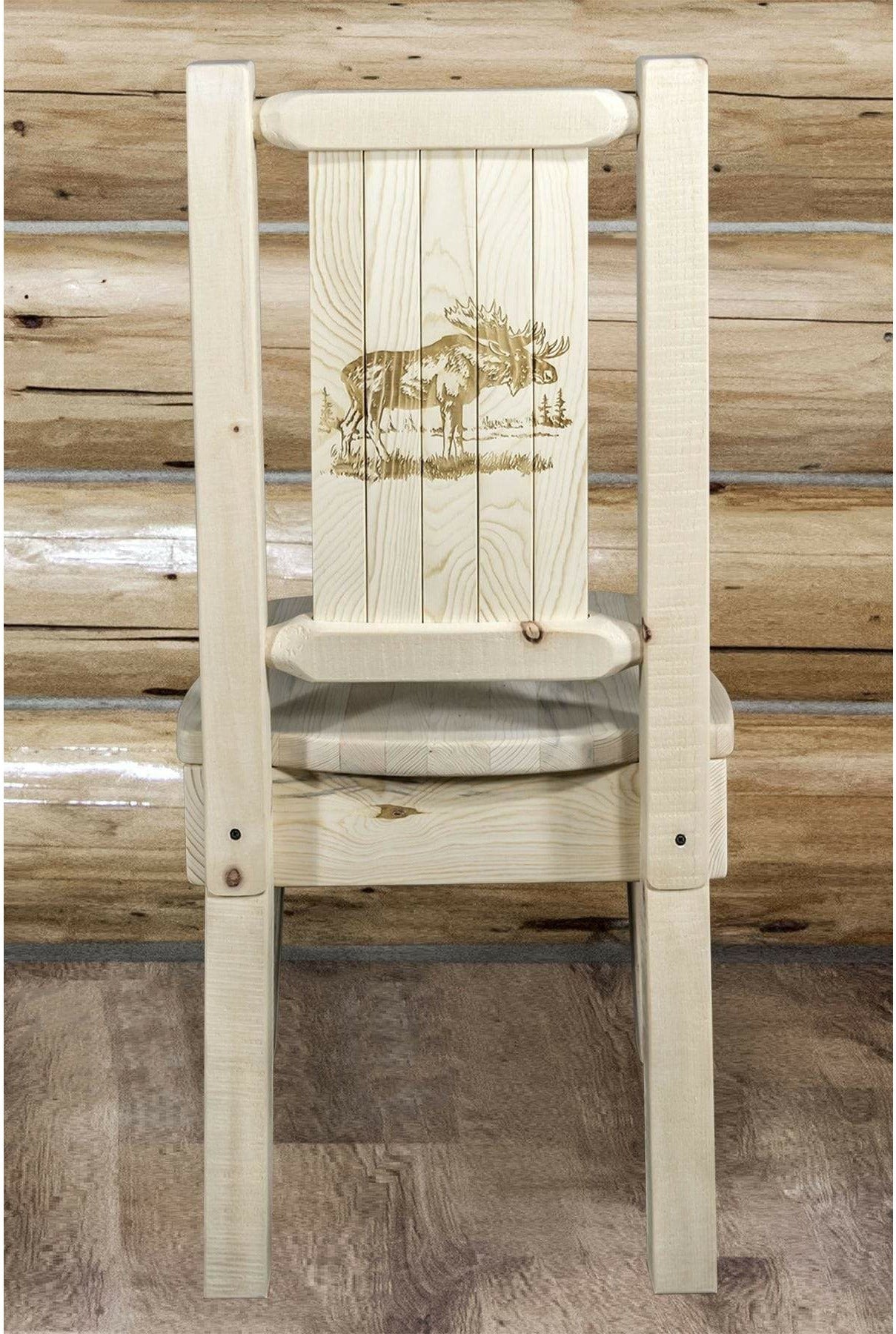 Montana Woodworks Homestead Kollektion Laser Gravur Seitenstuhl