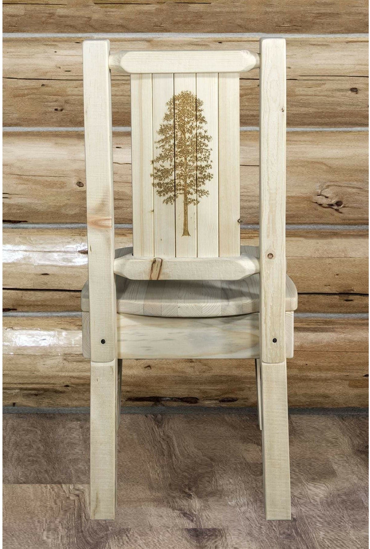 Montana Woodworks Homestead Kollektion Laser Gravur Seitenstuhl