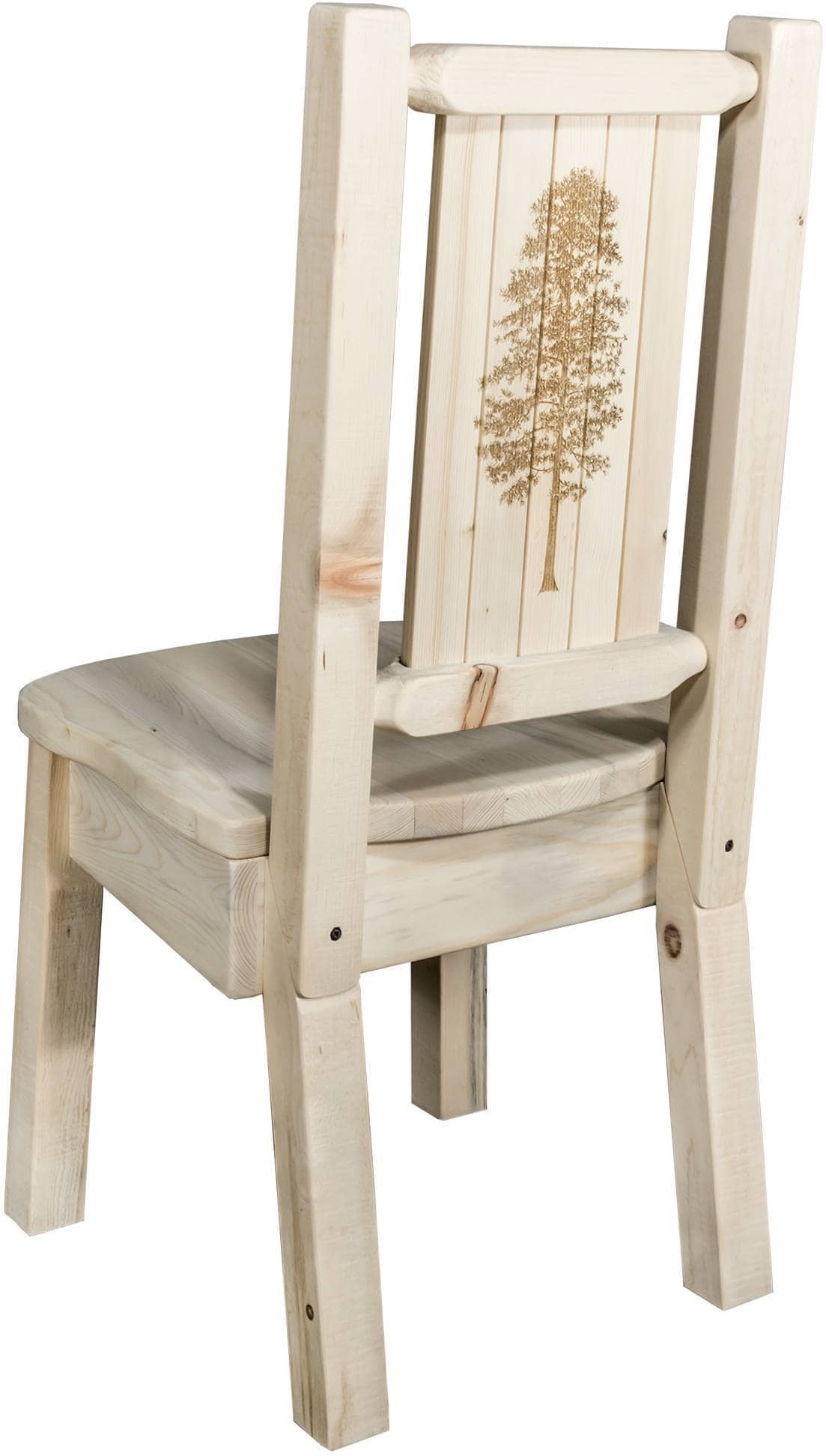 Montana Woodworks Homestead Kollektion Laser Gravur Seitenstuhl