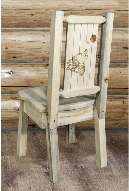 Montana Woodworks Homestead Kollektion Laser Gravur Seitenstuhl