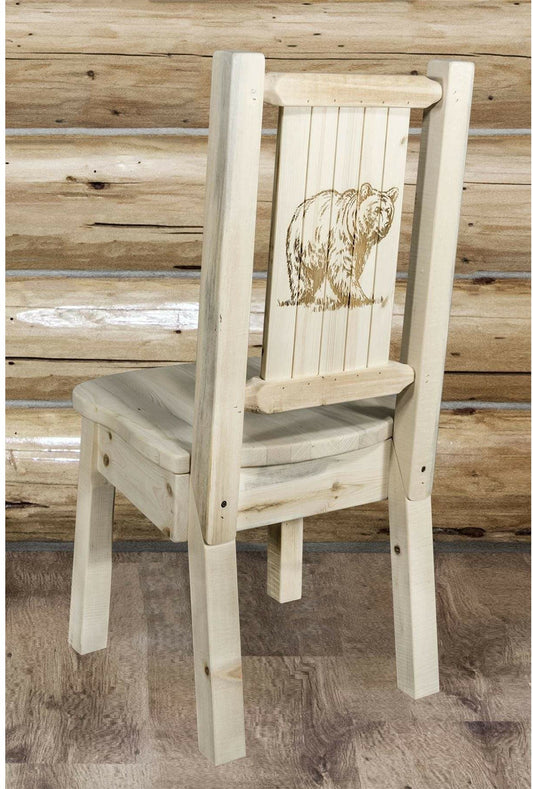 Montana Woodworks Homestead Kollektion Laser Gravur Seitenstuhl