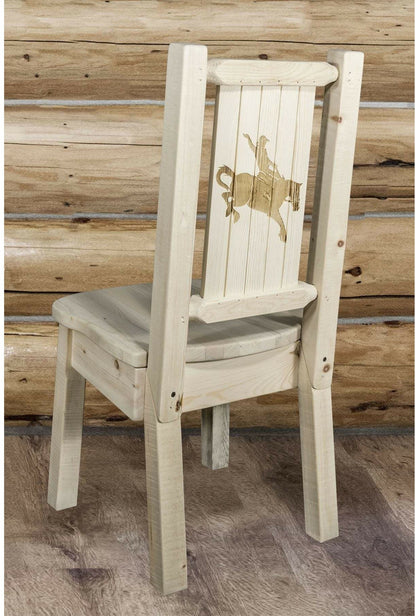 Montana Woodworks Homestead Kollektion Laser Gravur Seitenstuhl