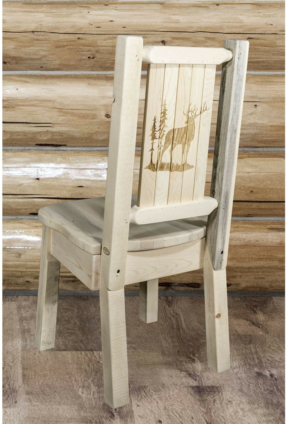 Montana Woodworks Homestead Kollektion Laser Gravur Seitenstuhl