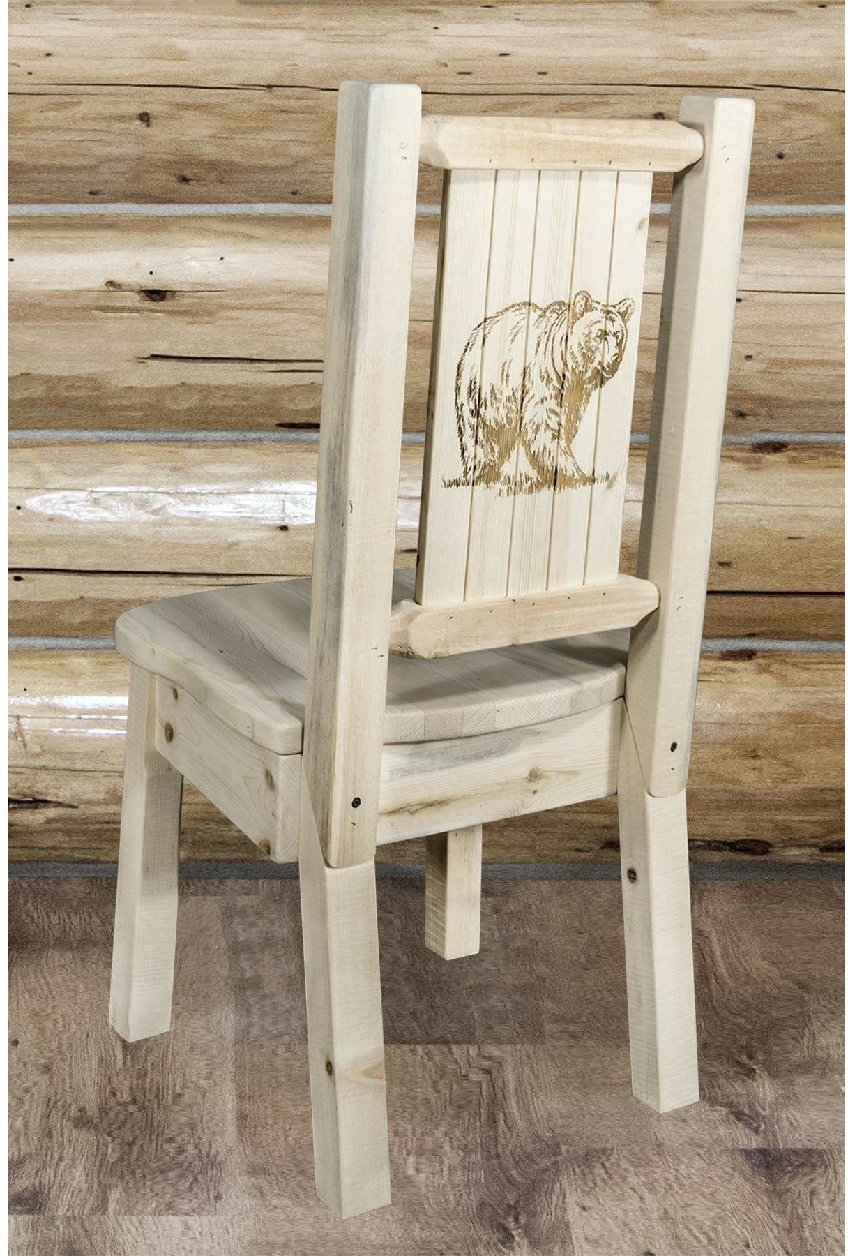 Montana Woodworks Homestead Kollektion Side Chair mit Lasergravur Design - Bereit zum Abschluss