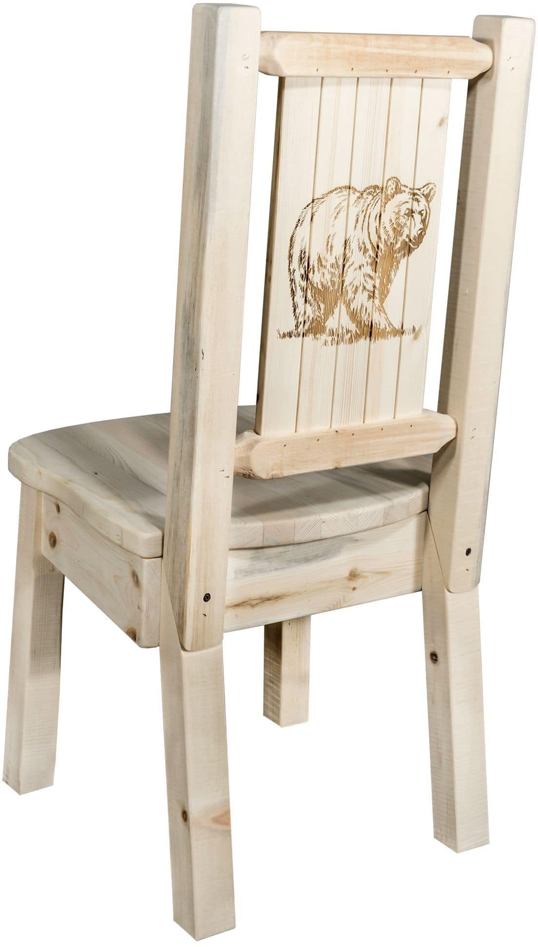 Montana Woodworks Homestead Kollektion Side Chair mit Lasergravur Design - Bereit zum Abschluss