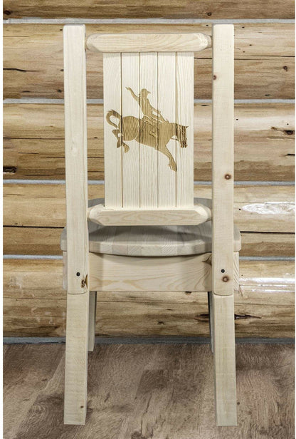 Montana Woodworks Homestead Kollektion Side Chair mit Lasergravur Design - Bereit zum Abschluss