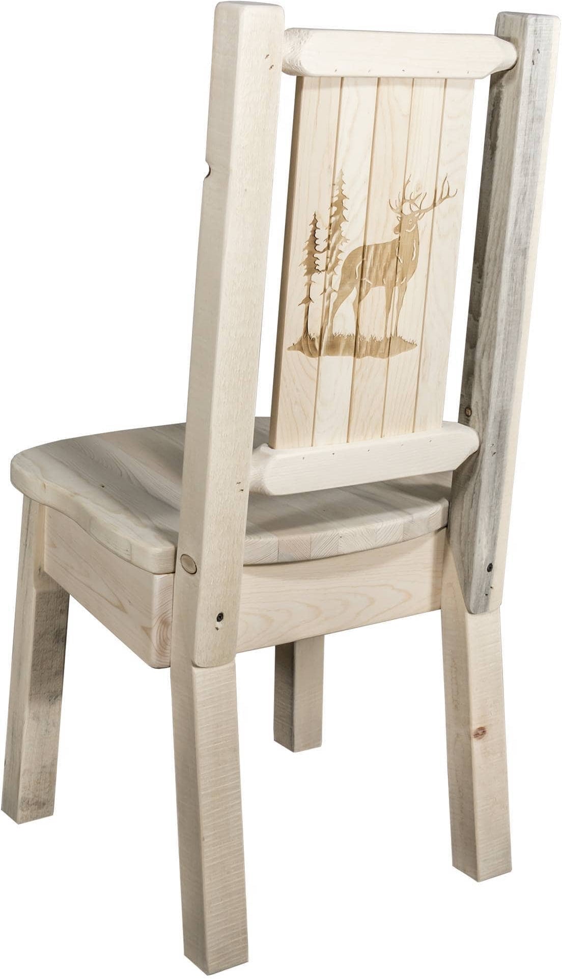 Montana Woodworks Homestead Kollektion Side Chair mit Lasergravur Design - Bereit zum Abschluss