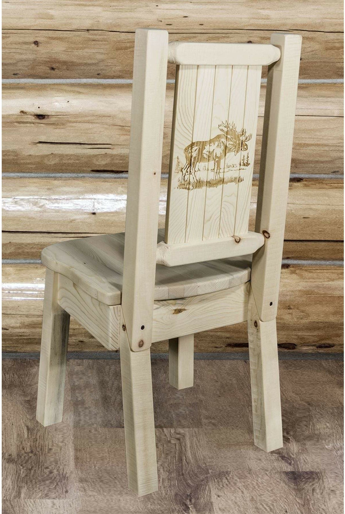 Montana Woodworks Homestead Kollektion Side Chair mit Lasergravur Design - Bereit zum Abschluss