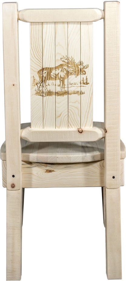 Montana Woodworks Homestead Kollektion Side Chair mit Lasergravur Design - Bereit zum Abschluss