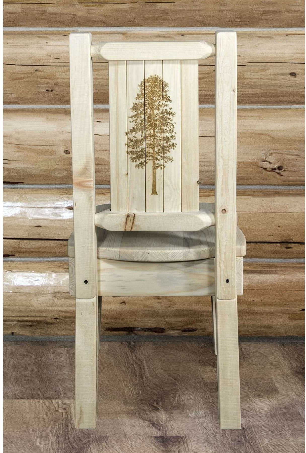 Montana Woodworks Homestead Kollektion Side Chair mit Lasergravur Design - Bereit zum Abschluss