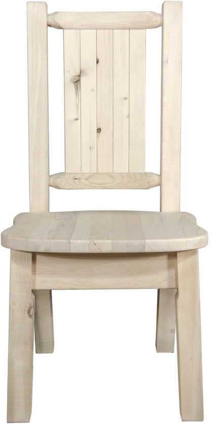 Montana Woodworks Homestead Kollektion Side Chair mit Lasergravur Design - Bereit zum Abschluss