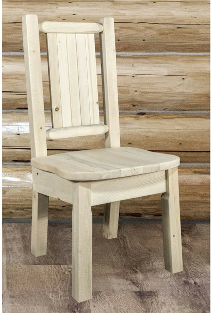 Montana Woodworks Homestead Kollektion Side Chair mit Lasergravur Design - Bereit zum Abschluss