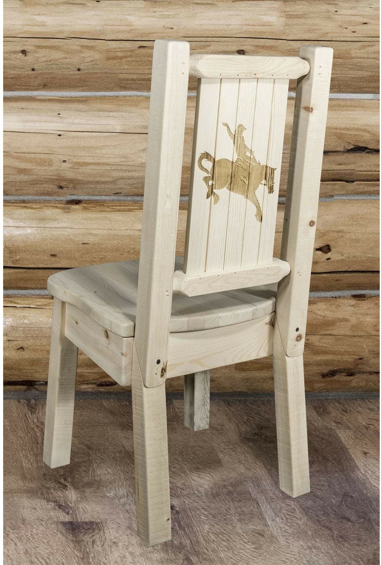 Montana Woodworks Homestead Kollektion Side Chair mit Lasergravur Design - Bereit zum Abschluss