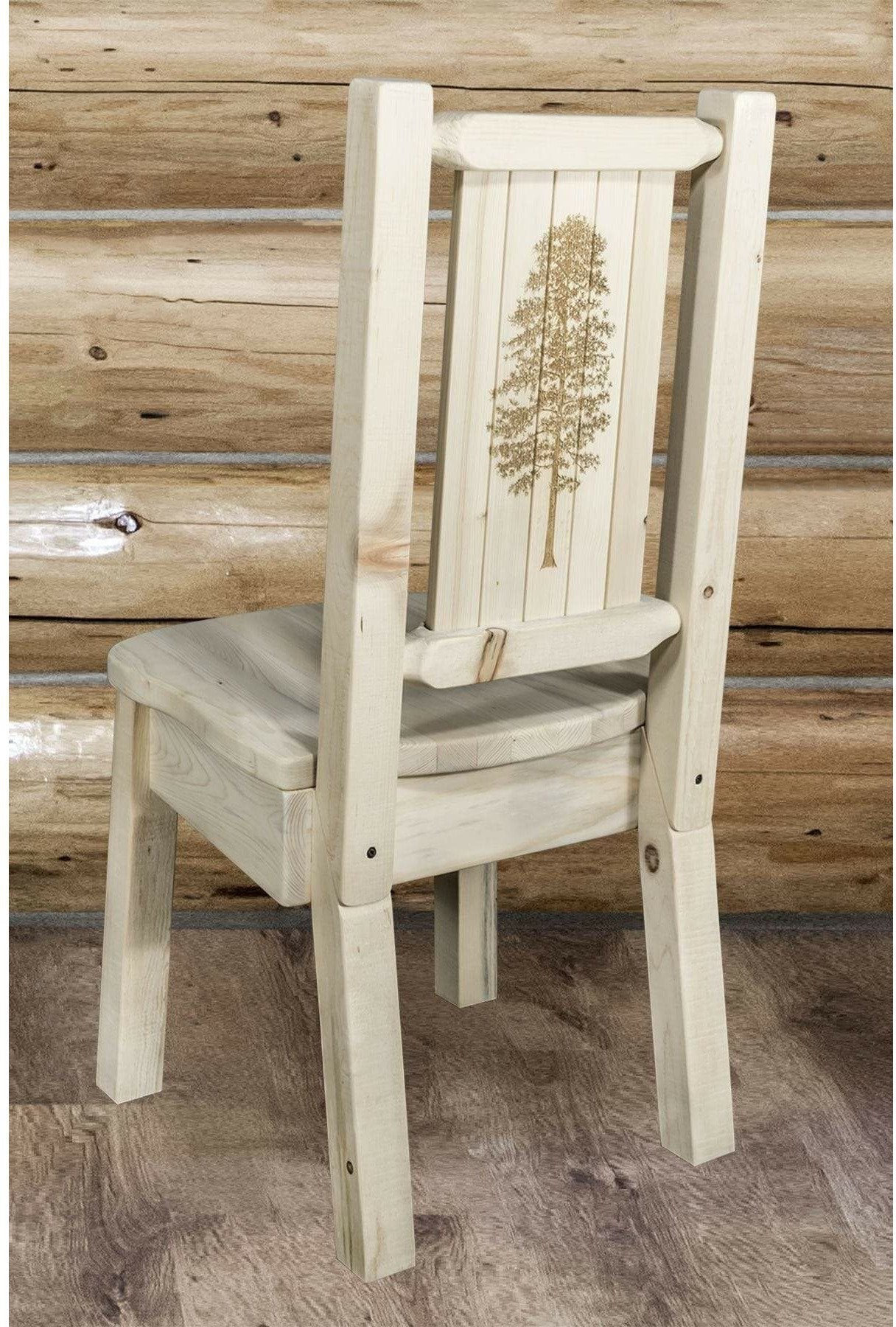 Montana Woodworks Homestead Kollektion Side Chair mit Lasergravur Design - Bereit zum Abschluss