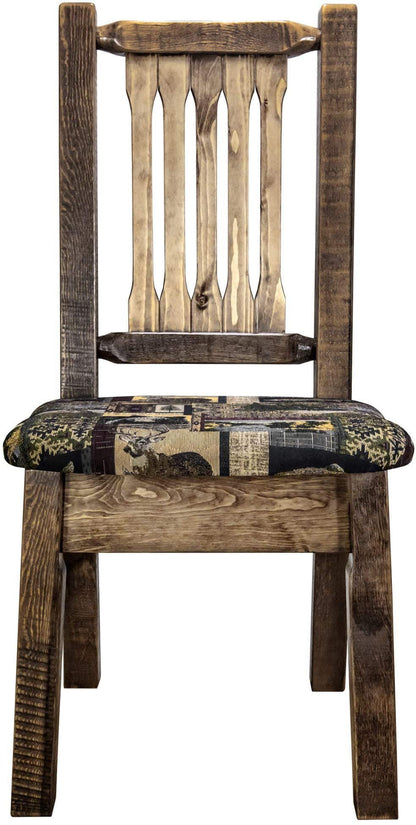 Montana Woodworks Homestead Kollektion Side Chair mit Polstersitz