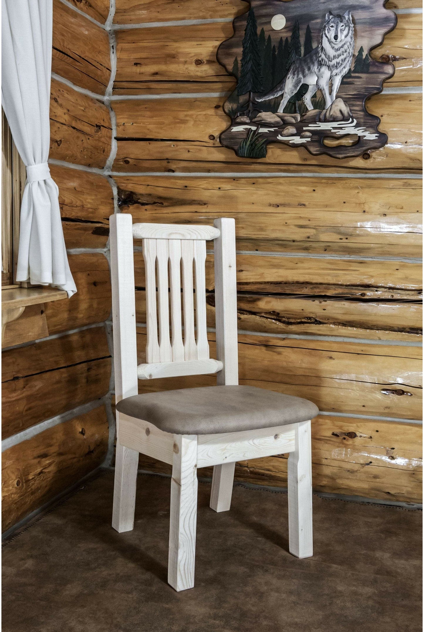 Montana Woodworks Homestead Kollektion Side Chair mit Polstersitz