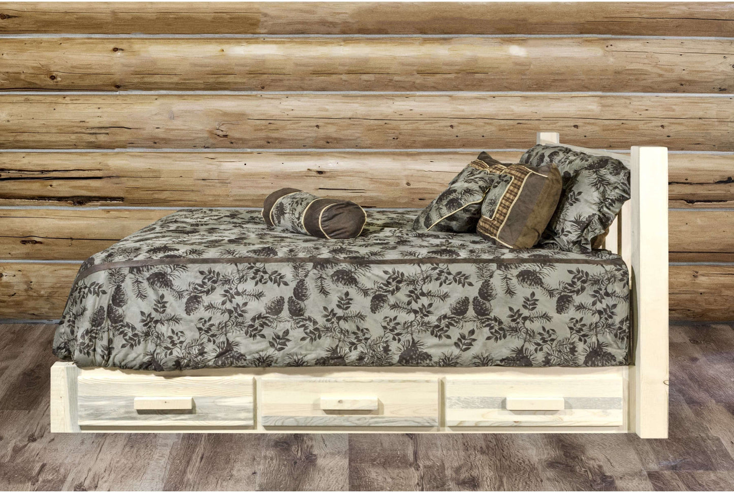 Montana Woodworks Homestead Kollektion Doppel-Speicherplattform Bett