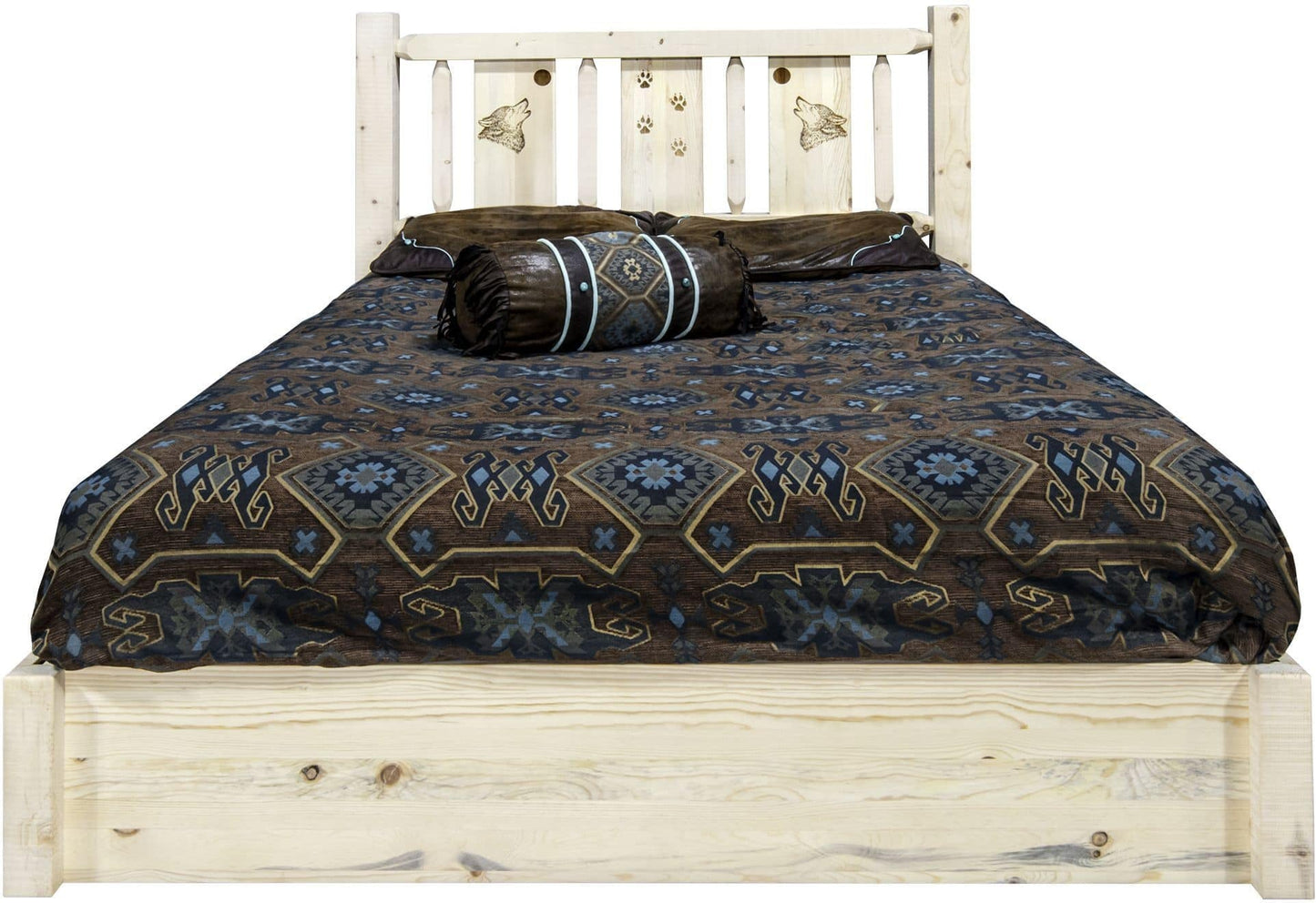 Montana Woodworks Homestead King Lagerplattform Bett, unvollendet