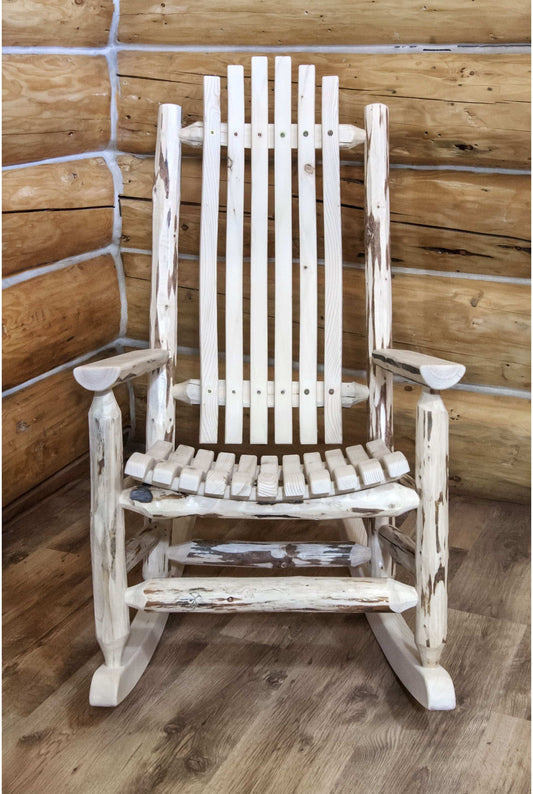 Montana Woodworks Montana Kollektion Adult Log Rocker (Clear Lacquer Finish)