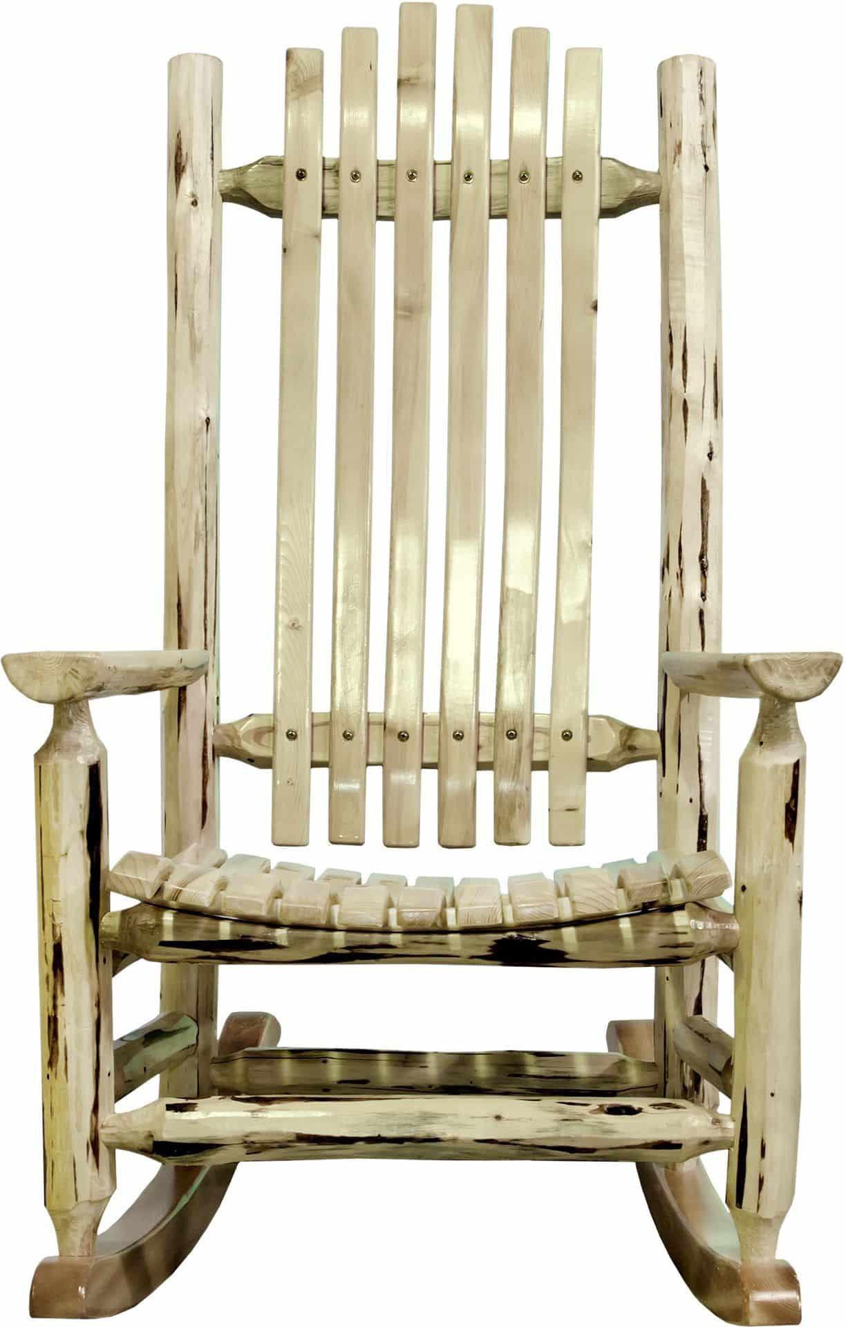 Montana Woodworks Montana Kollektion Adult Log Rocker (Clear Lacquer Finish)