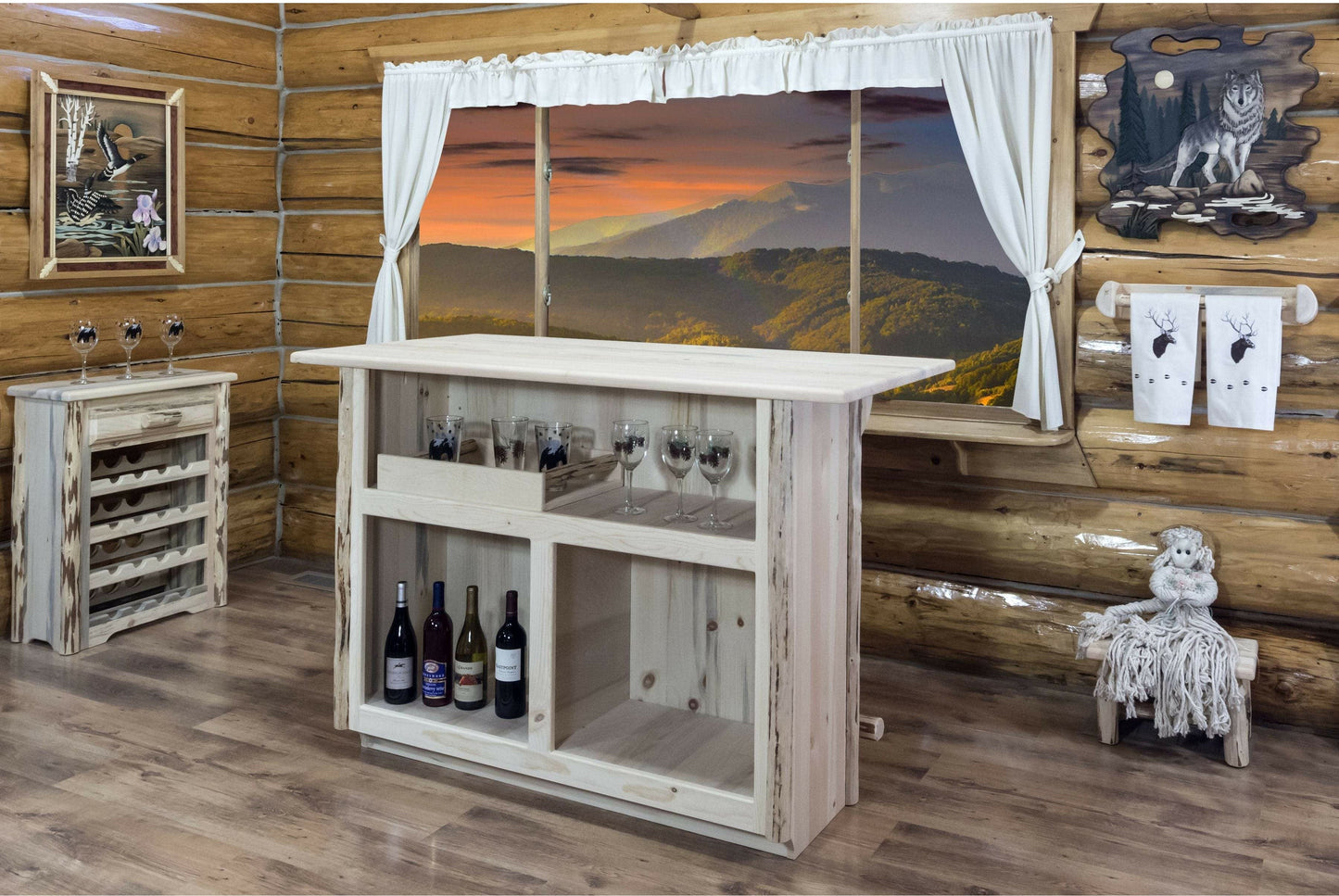 Montana Woodworks Montana Kollektion Bar mit Fußschiene