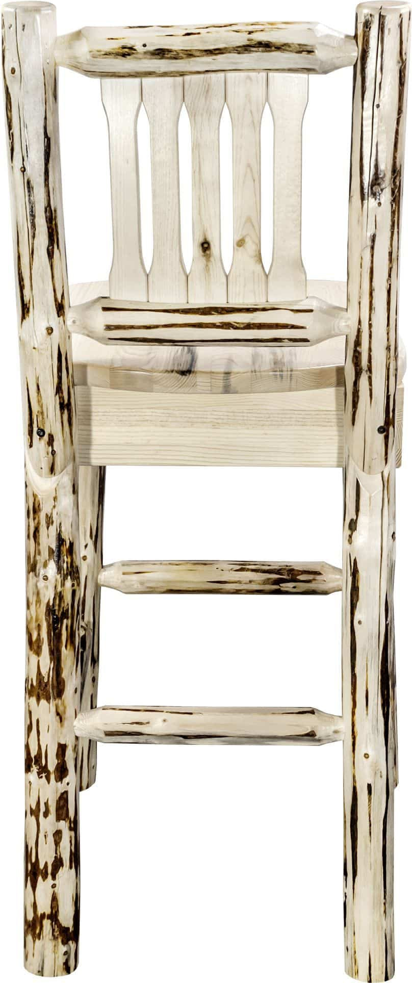 Montana Woodworks Montana Kollektion Barshocker mit Rücken und ergonomischem Holzsitz