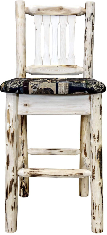 Montana Woodworks Montana Kollektion Barshocker mit Rücksitz und Polstersitz