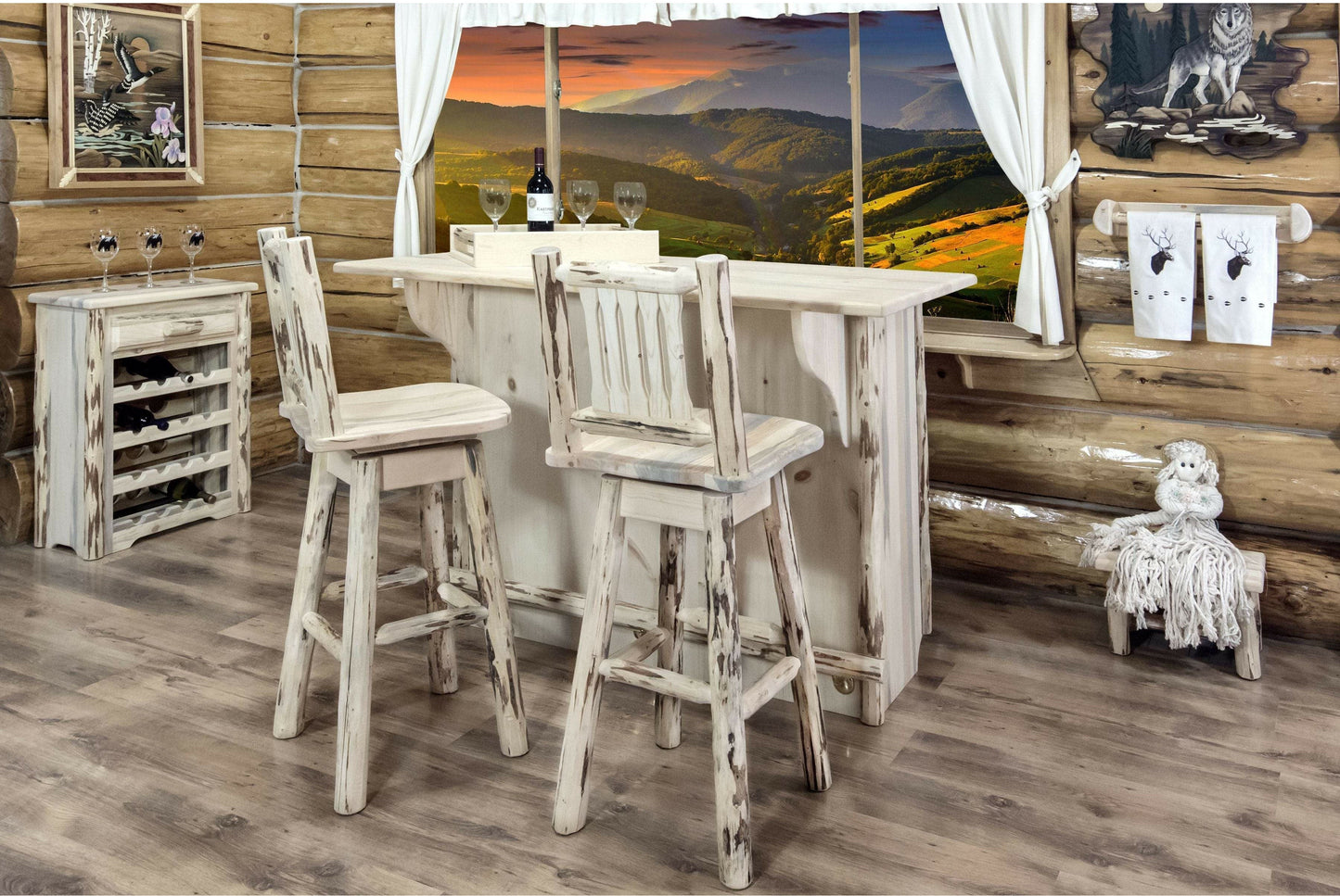 Montana Woodworks Montana Kollektion Barshocker mit Rücken & Schwenken
