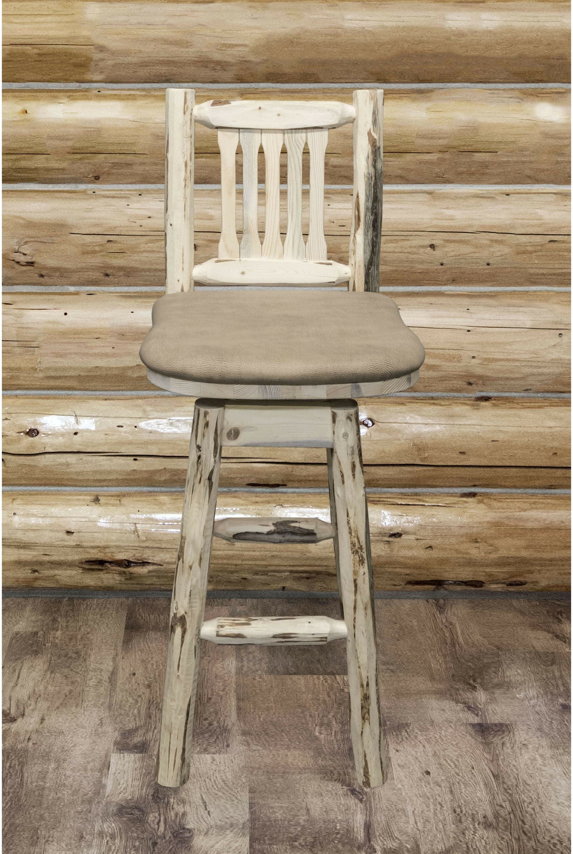 Montana Woodworks Montana Kollektion Barshocker mit Rücken / Schwenk / Polstersitz