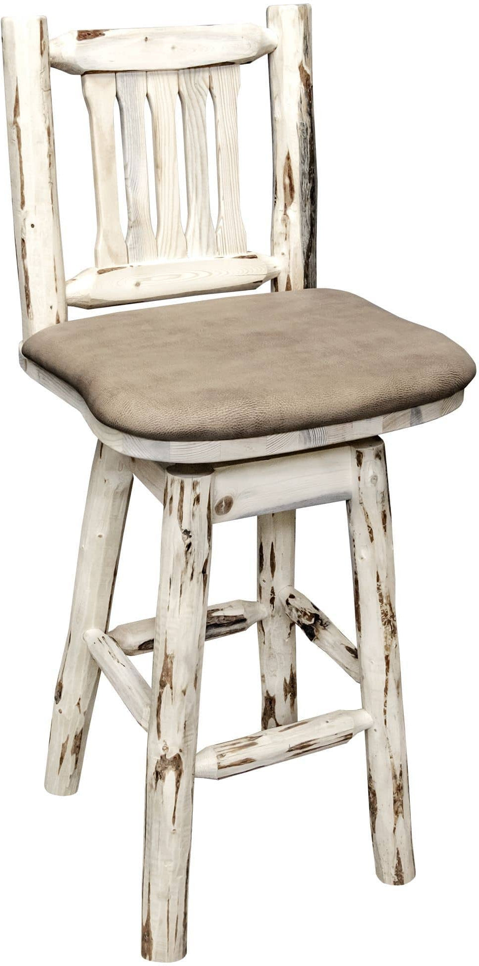 Montana Woodworks Montana Kollektion Barshocker mit Rücken / Schwenk / Polstersitz