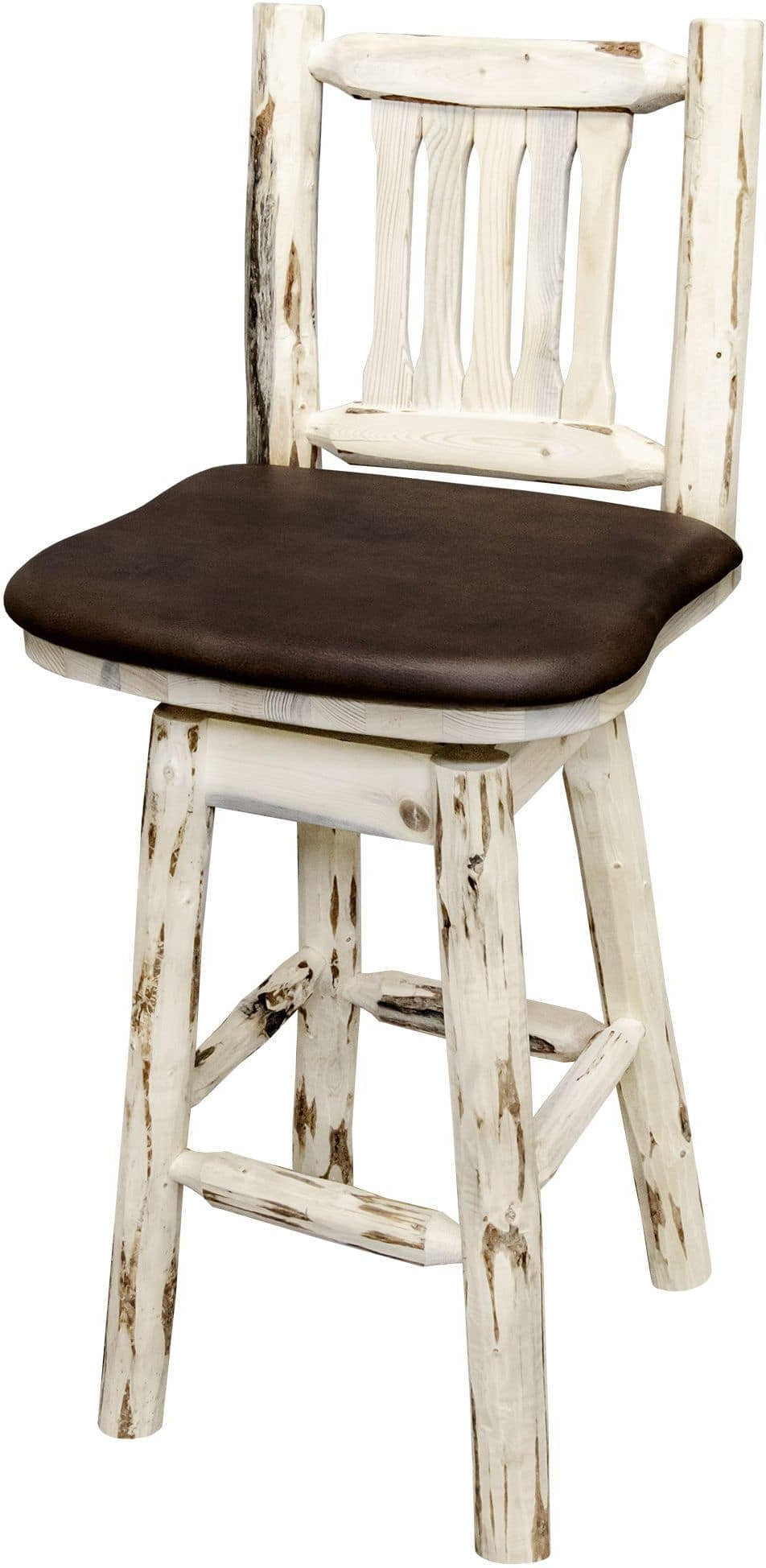 Montana Woodworks Montana Kollektion Barshocker mit Rücken / Schwenk / Polstersitz