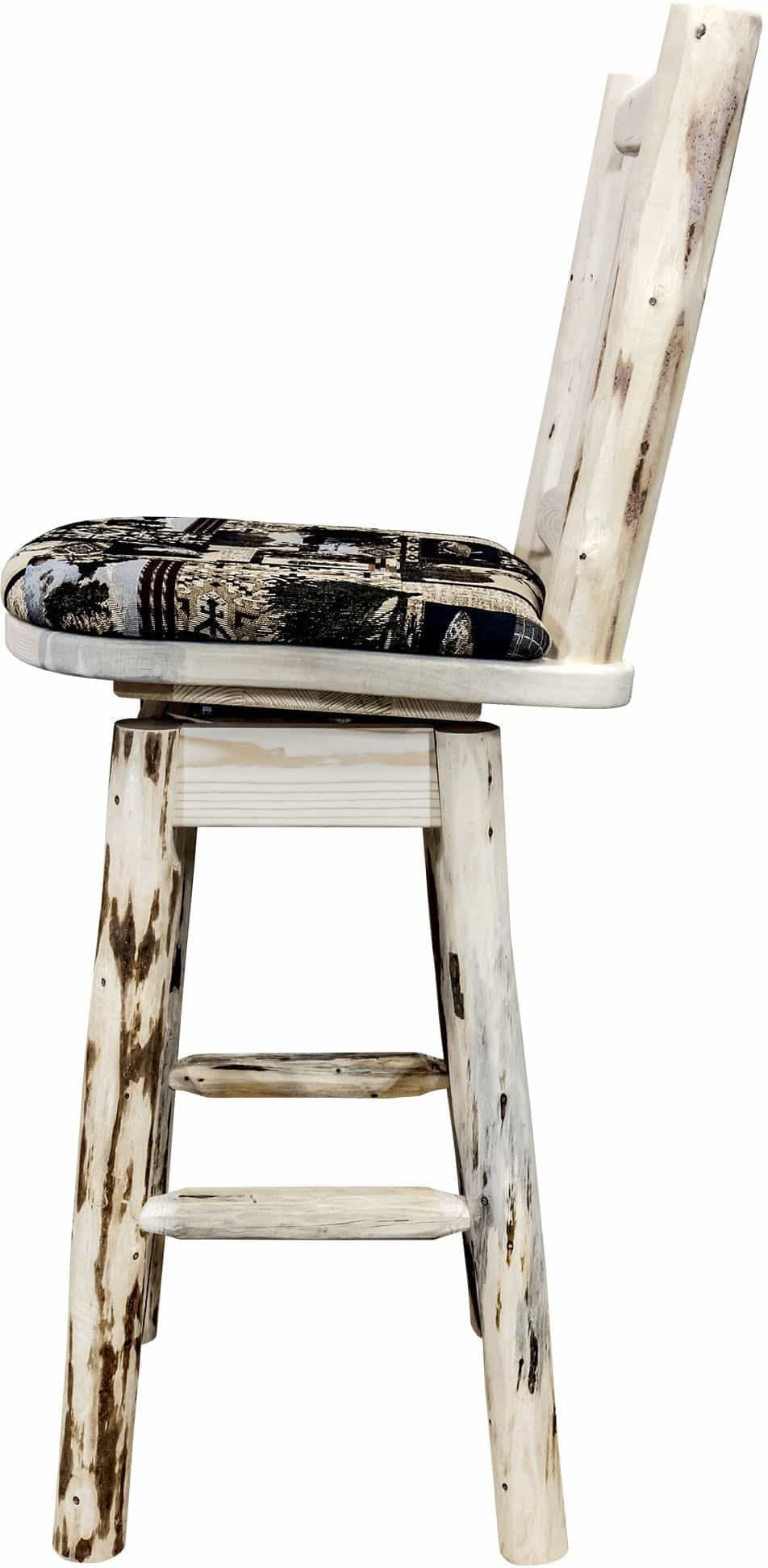 Montana Woodworks Montana Kollektion Barshocker mit Rücken / Schwenk / Polstersitz