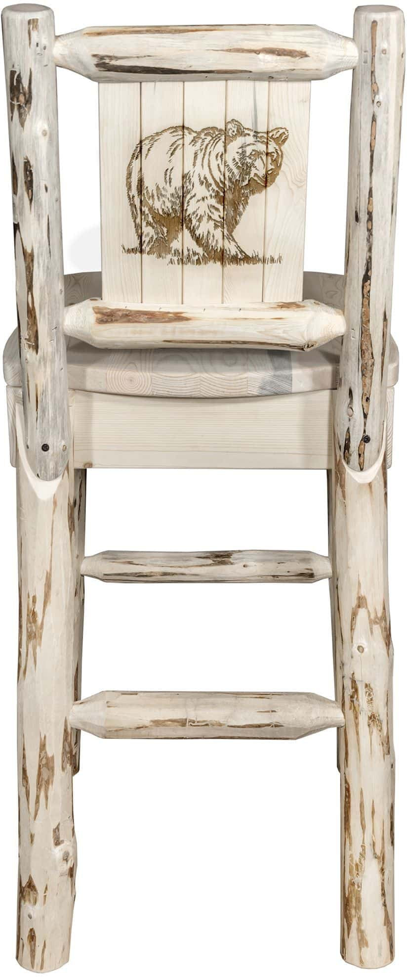 Montana Woodworks Montana Kollektion Barshocker mit Lasergravur - Klarer Lack Finish