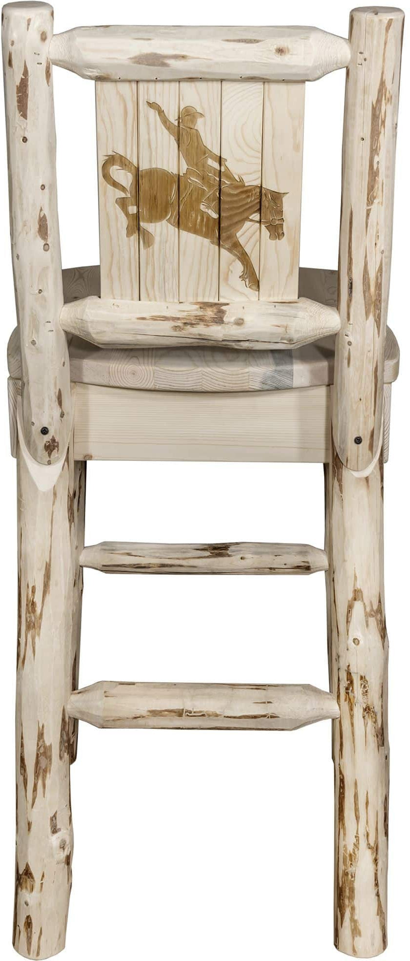Montana Woodworks Montana Kollektion Barshocker mit Lasergravur - Klarer Lack Finish
