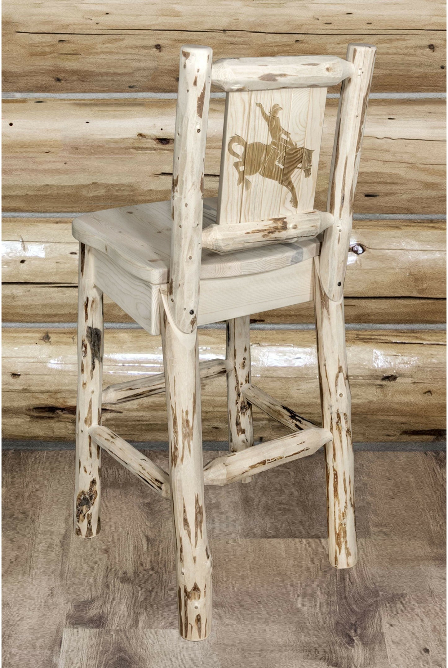 Montana Woodworks Montana Kollektion Barshocker mit Lasergravur Elch Design - Bereit zum Abschluss