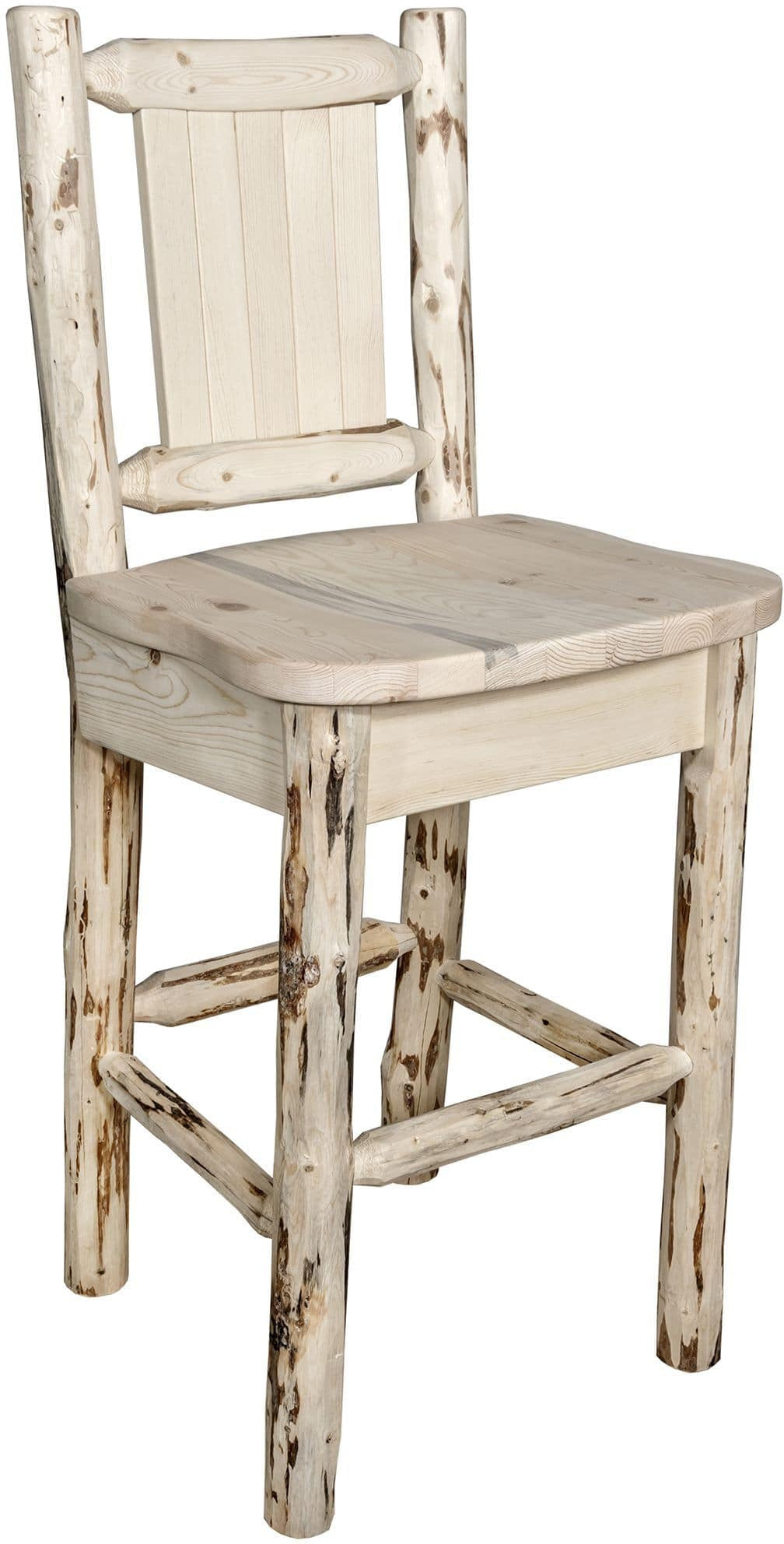 Montana Woodworks Montana Kollektion Barshocker mit Lasergravur Elch Design - Bereit zum Abschluss