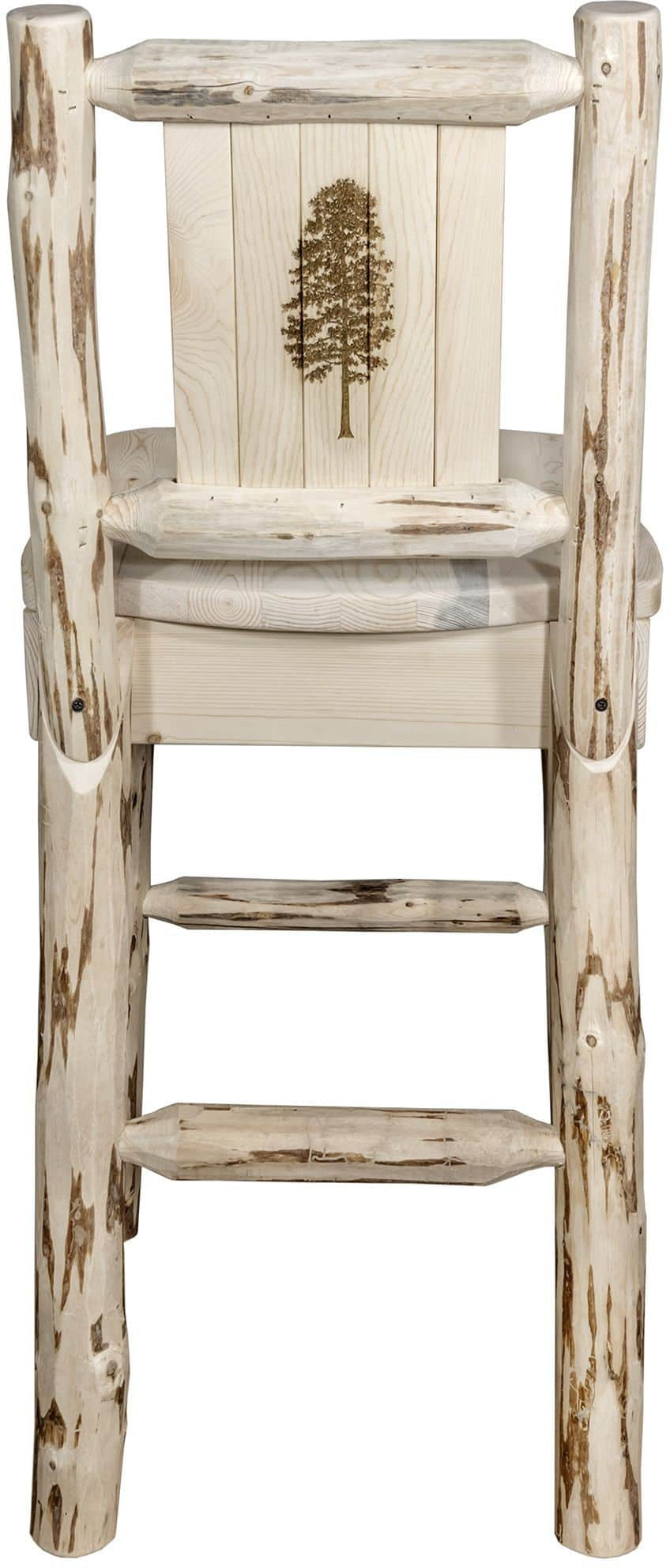 Montana Woodworks Montana Kollektion Barshocker mit Lasergravur Elch Design - Bereit zum Abschluss