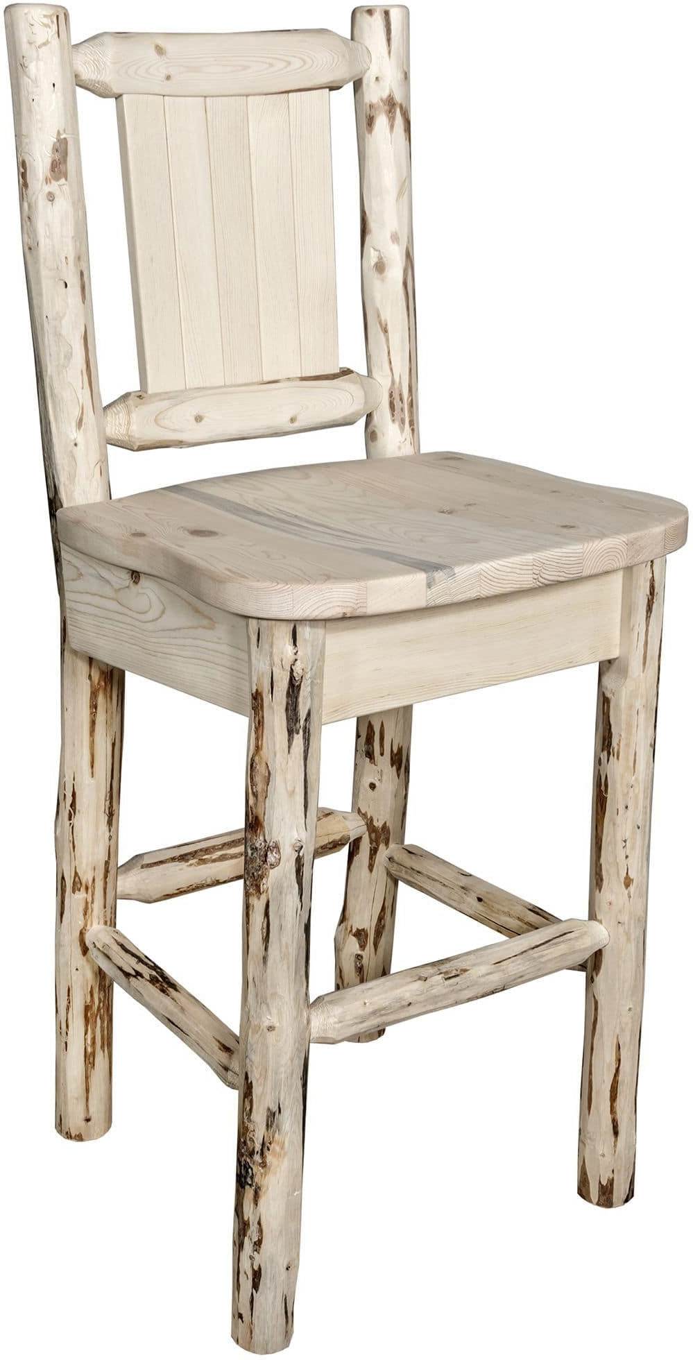 Montana Woodworks Montana Kollektion Barshocker mit Lasergravur Elch Design - Bereit zum Abschluss