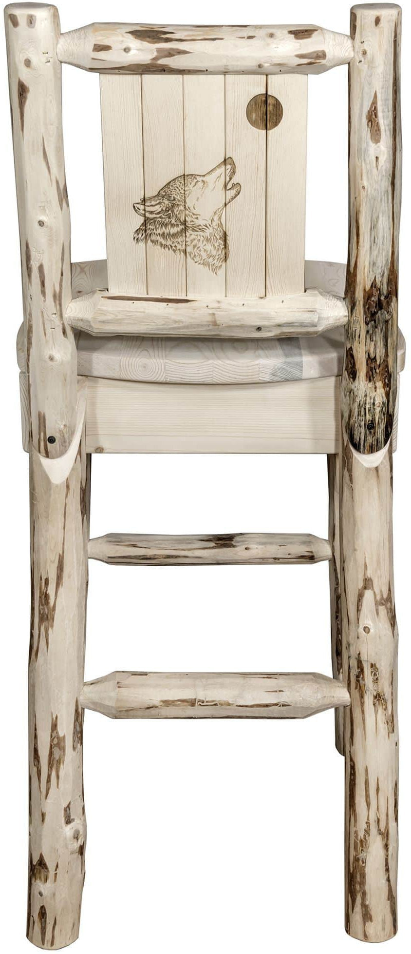 Montana Woodworks Montana Kollektion Barshocker mit Lasergravur Elch Design - Bereit zum Abschluss