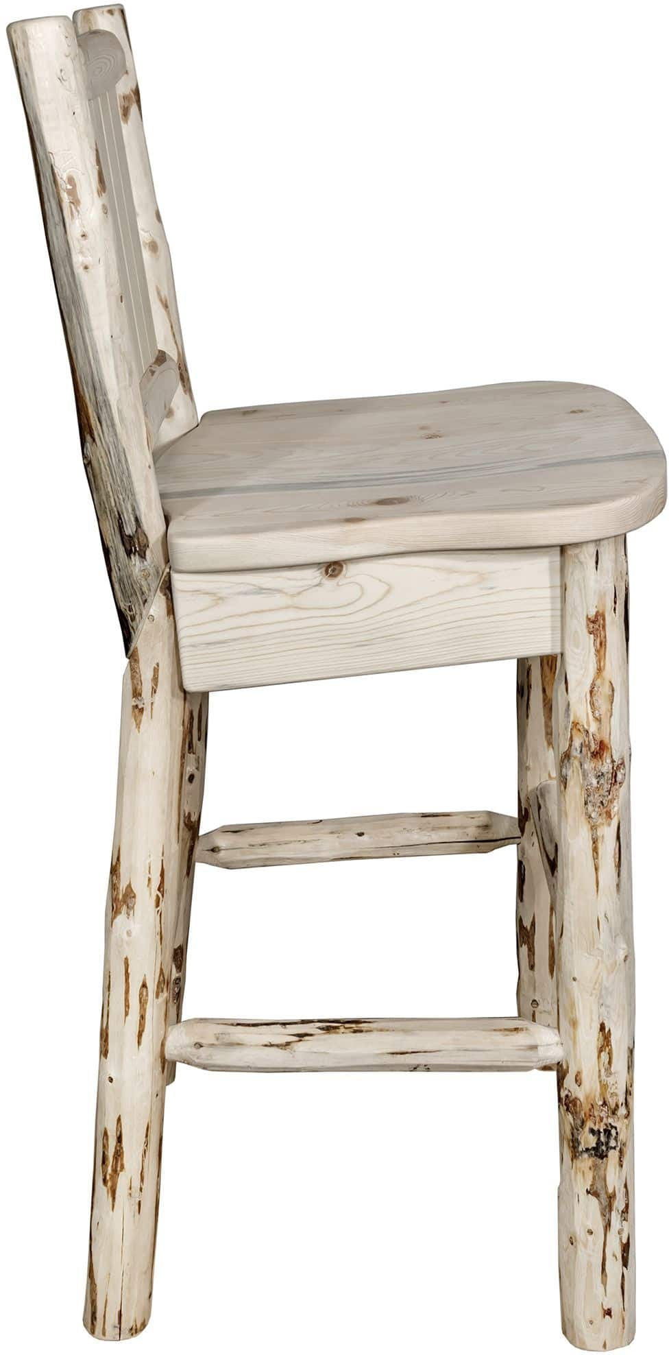 Montana Woodworks Montana Kollektion Barshocker mit Lasergravur Elch Design - Bereit zum Abschluss