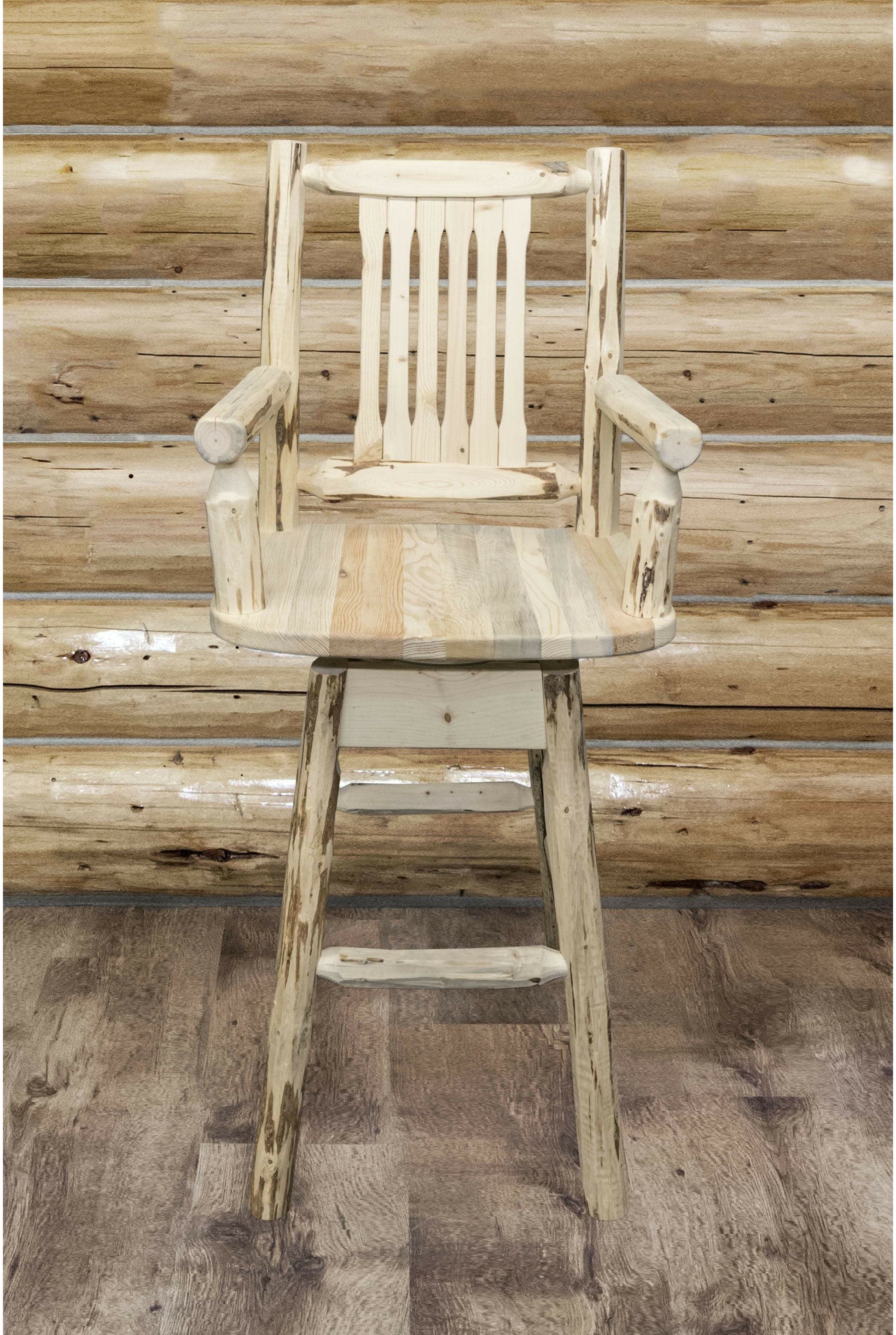 Montana Woodworks Montana Kollektion Barshocker mit Rücken & Schwung