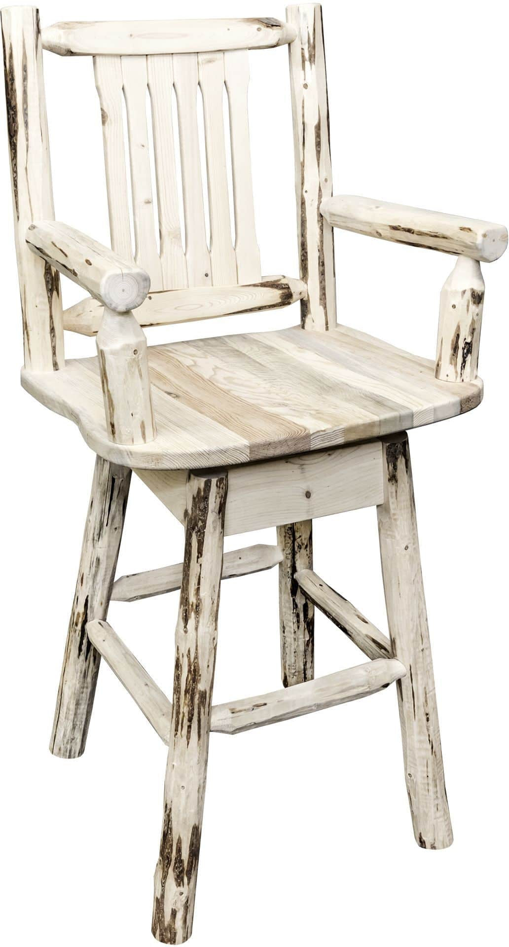 Montana Woodworks Montana Kollektion Barshocker mit Rücken & Schwung