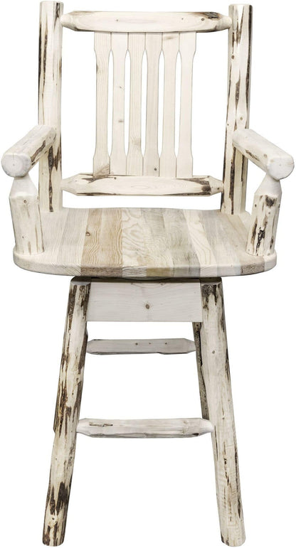 Montana Woodworks Montana Kollektion Barshocker mit Rücken & Schwung