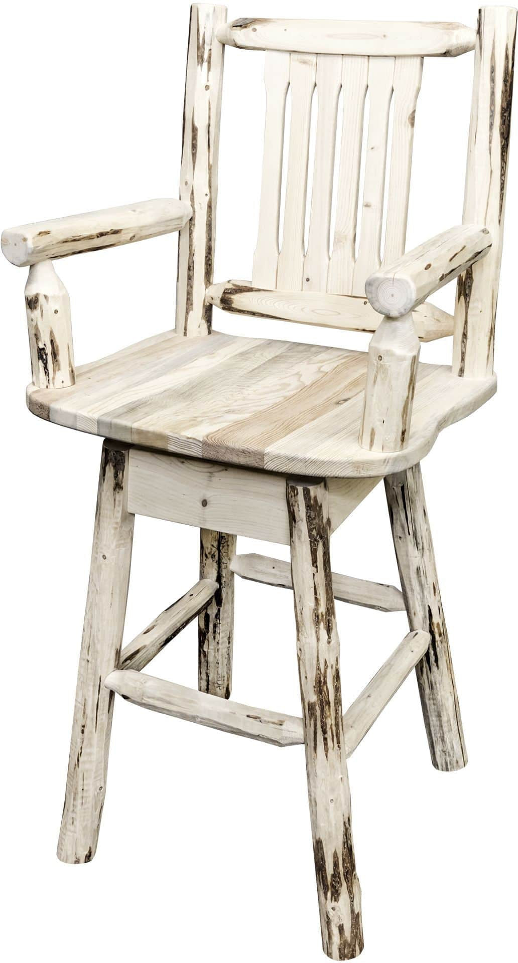 Montana Woodworks Montana Kollektion Barshocker mit Rücken & Schwung