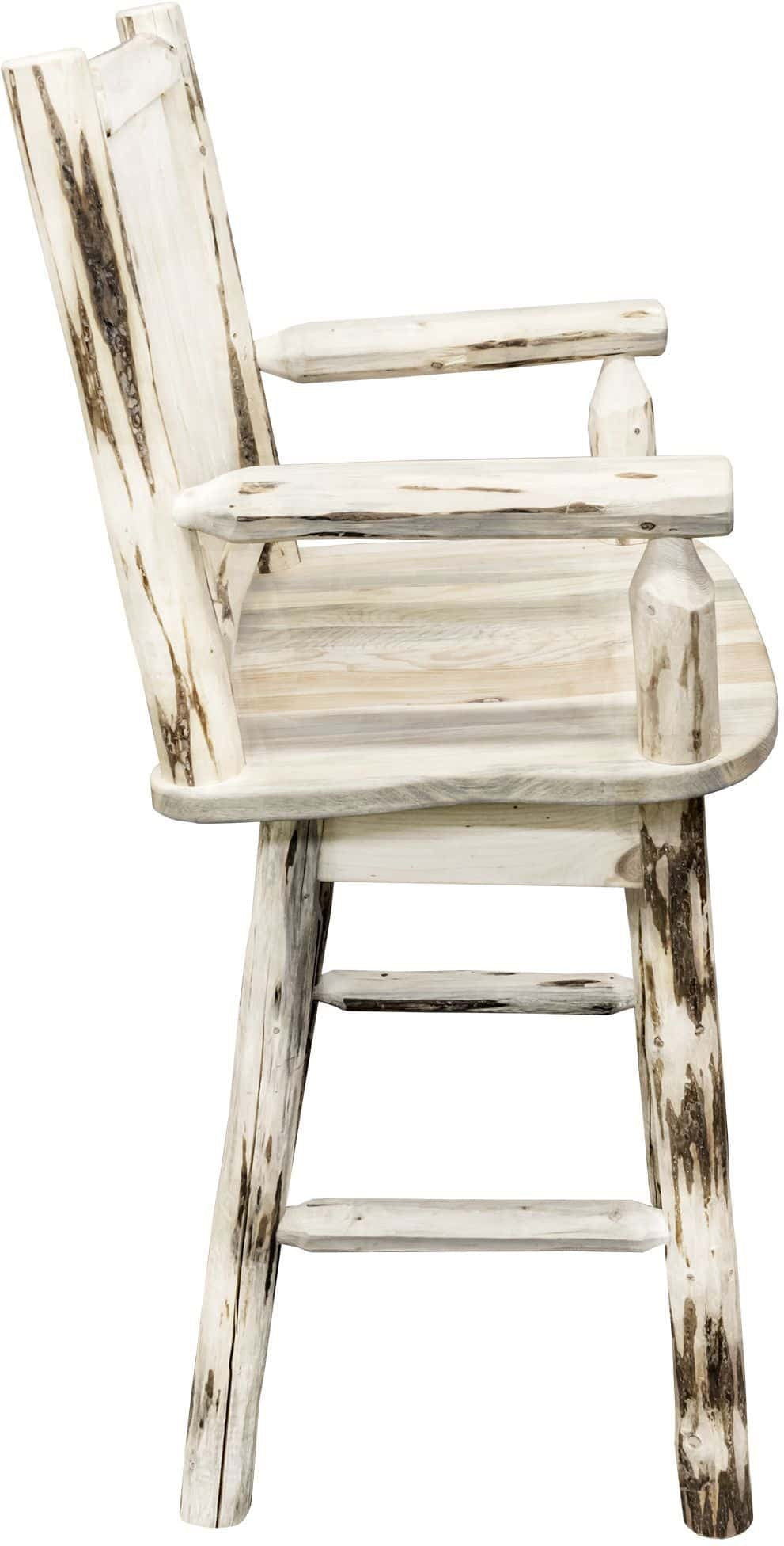 Montana Woodworks Montana Kollektion Barshocker mit Rücken & Schwung