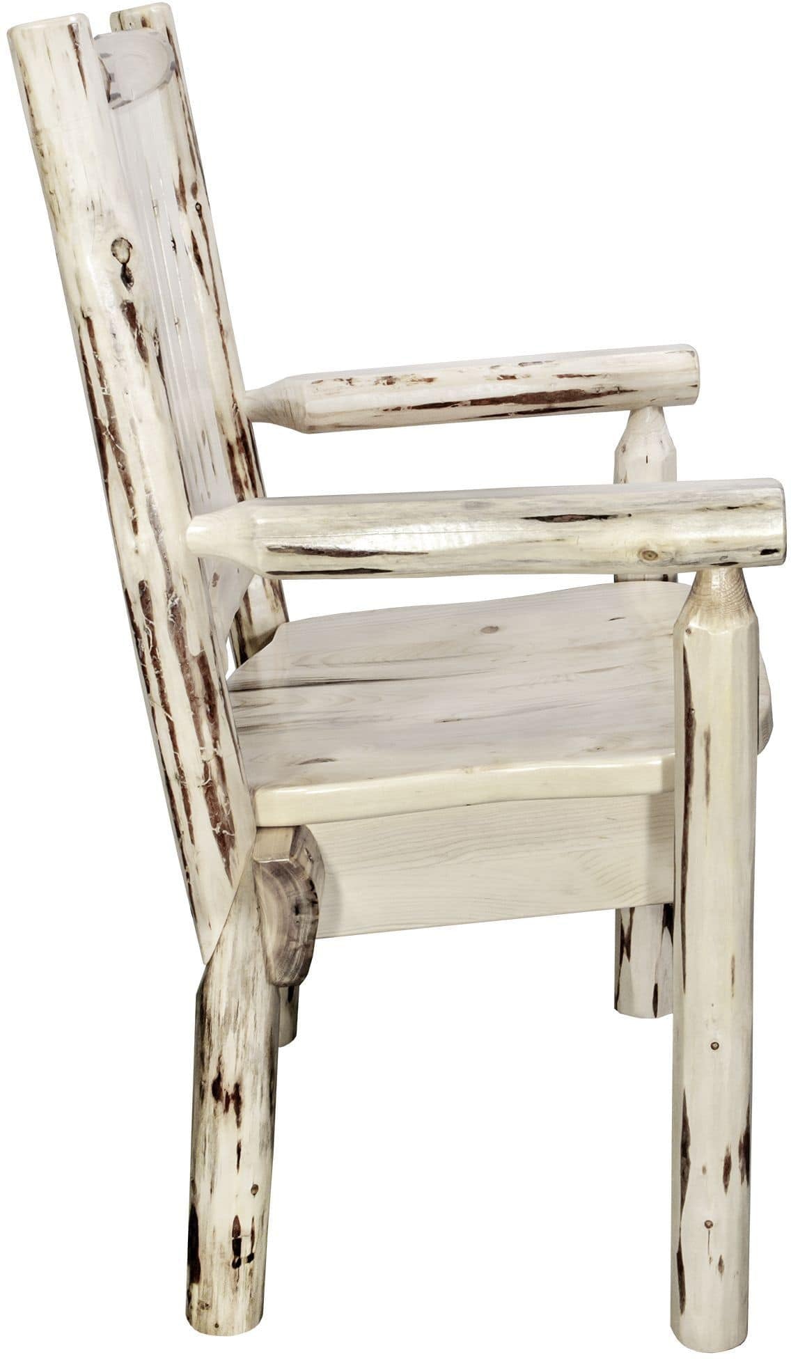 Montana Woodworks Montana Kollektion Kapitänsstuhl mit ergonomischem Holzsitz