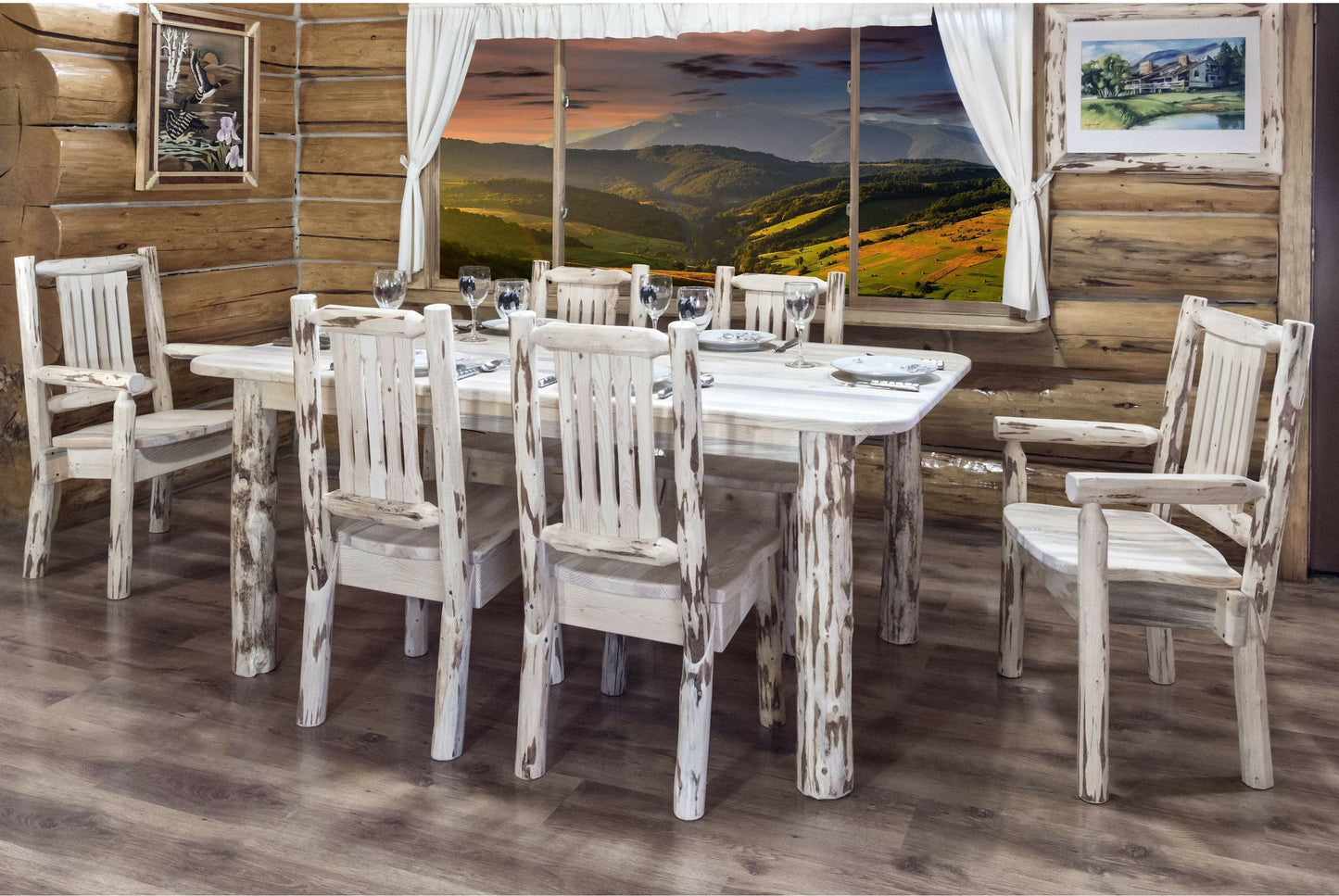 Montana Woodworks Montana Kollektion Kapitänsstuhl mit ergonomischem Holzsitz