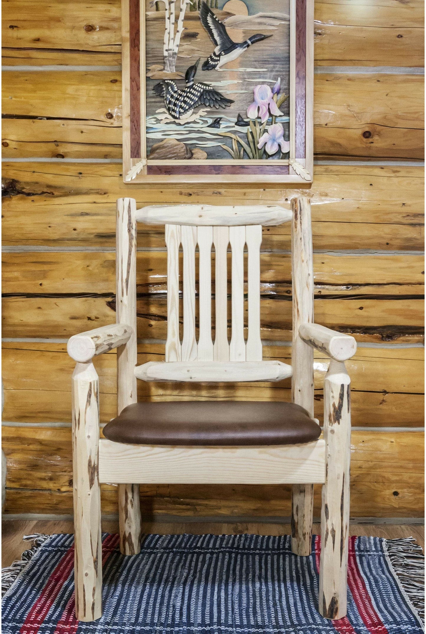 Montana Woodworks Montana Kollektion Kapitänsstuhl mit Polstersitz
