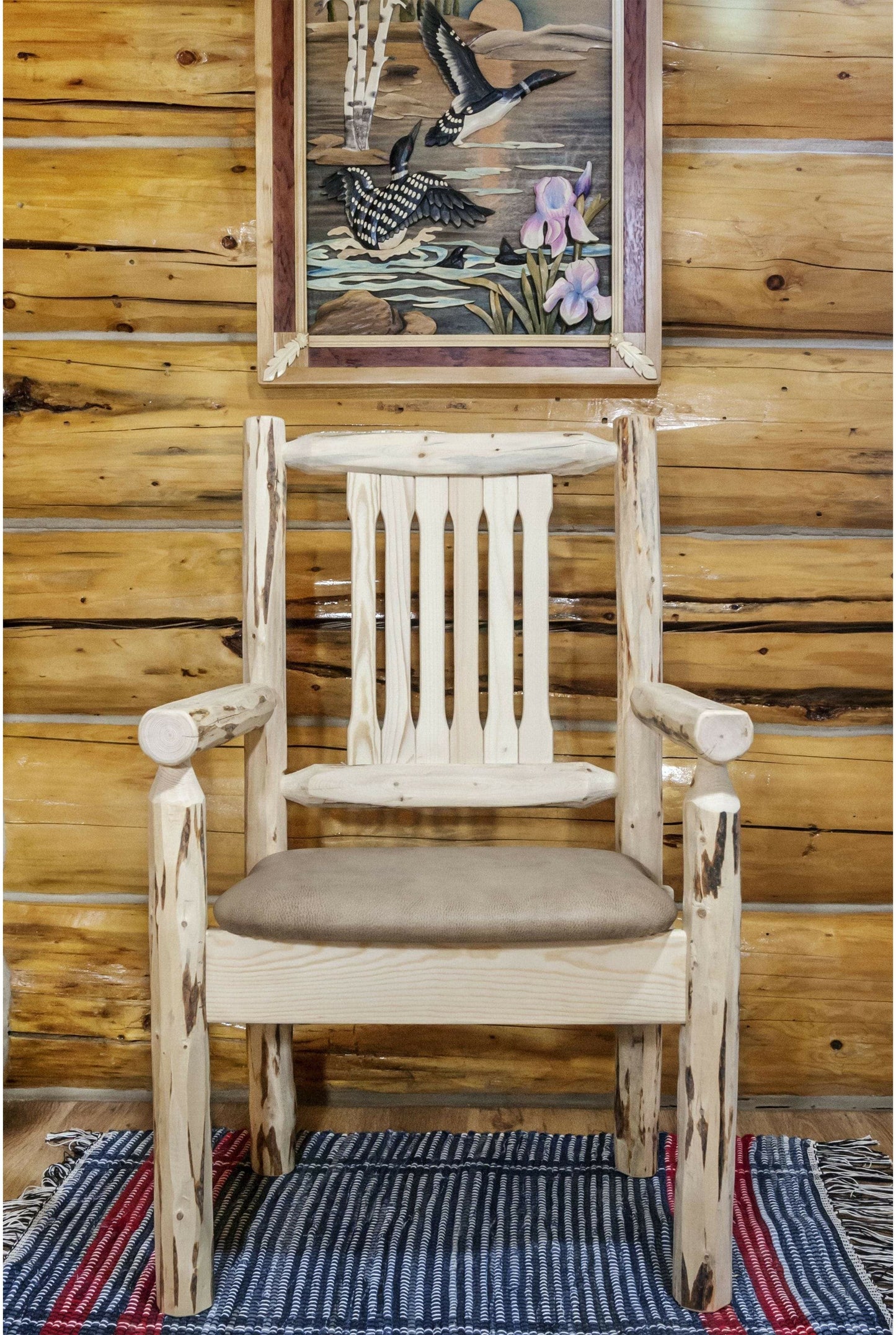 Montana Woodworks Montana Kollektion Kapitänsstuhl mit Polstersitz