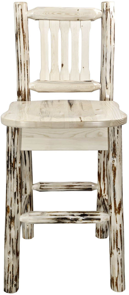 Montana Woodworks Montana Kollektion Counter Height Barshocker mit Rücken